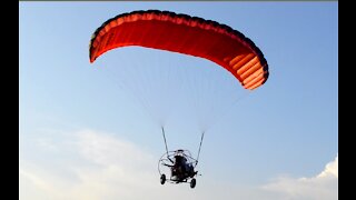 Powered Parachute landing in a classic Infinity
