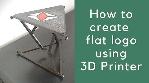 How to create flat logo using regular FFF 3D Printer - embedded in the Impossible table by Oak600