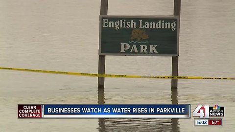 Flooding in Parkville should not affect businesses near English Landing Park