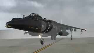 Harrier Jump Jet. Scotland.