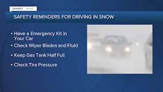 Safety reminders for driving in the snow