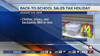 Back to School tax holiday begins this week in Florida