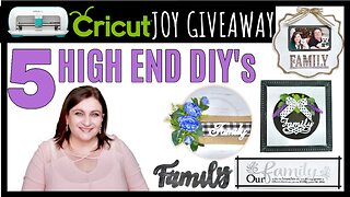 5 EASY HIGH END DOLLAR TREE FAMILY DIY TUTORIALS EASY FARMHOUSE DIYS EVERY DAY DIY | Cricut Giveaway