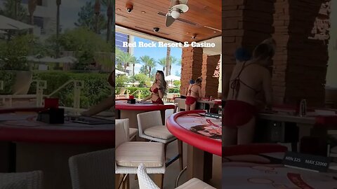 UNDERRATED Vegas: Bikini Dealers' Poolside Blackjack! 👙♠️ #shorts