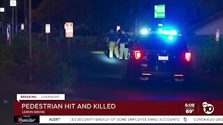 Pedestrian hit by SUV, killed in Lemon Grove