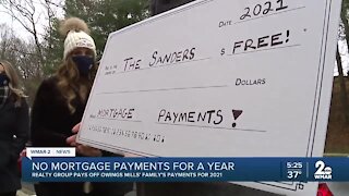 No mortgage payments for a year for Owings Mills family
