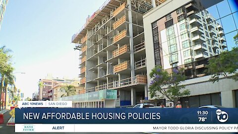 City of San Diego plans to implement new affordable housing policies