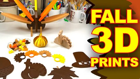 6 UNIQUE Fall Decor Ideas Your Family Will Love! - 3D Printed Ideas
