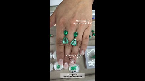 Marquise, trillion, pear, emerald cut Zambian Colombian loose emeralds for wholesale best pricing