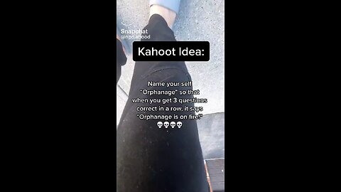 Kahoot idea | Pt.1