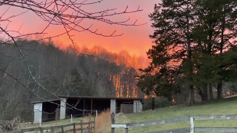 Sunset Over West Pasture 👀