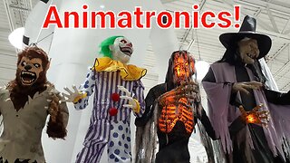 MENARDS Animatronics and Halloween Decor 2023!! WALKTHROUGH & DEMOS #menards #animatronics #decor