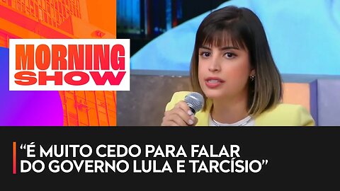 Tabata Amaral: “Tarcísio acerta quando preza pelo diálogo”