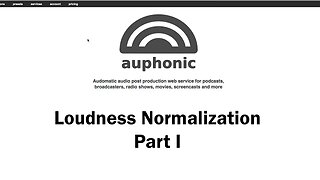 Make Your Audio Loud But Not Too Loud: Loudness Normalization Part 1