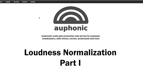 Make Your Audio Loud But Not Too Loud: Loudness Normalization Part 1