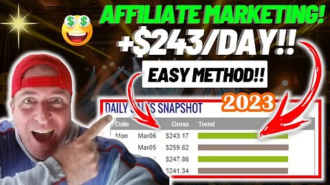 AFFILIATE MARKETING Pays Me $243/DAY Using This Easy Method! (Make Money Online 2023)