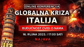 Najava. Online konferencija GLOBALNA KRIZA. ITALIJA. BUDUĆNOST OVISI O NAMA