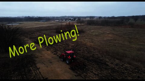 Another day of plowing the hay field, with Drone Video!