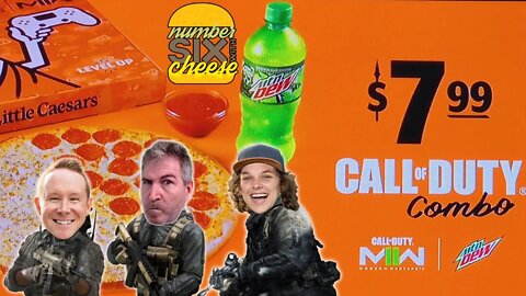 Little Caesars CALL OF DUTY PIZZA COMBO Review | Collab W/ Number 6 With Cheese! 😮🍕