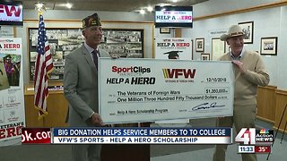 Big donation will help vets go back to school