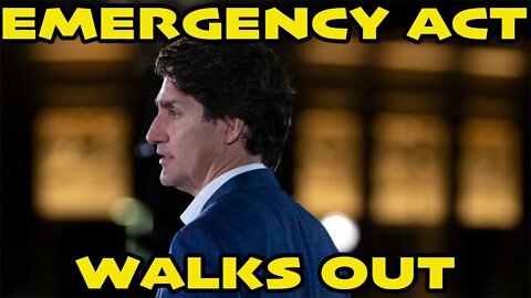 TRUDEAU WALKS OUT OF PARLIAMENT *EMERGENCY ACT UPDATE***