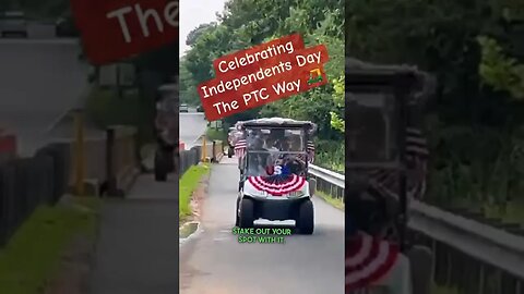 Bring Your Golf Cart To The Peachtree City Parade! #movingtoatlanta #shorts