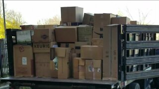 Milwaukee woman donates clothes by the truck load