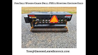 Woods Grain Drill PSS72 Hunting Edition Used For Sale Maryland USA