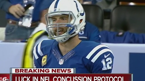 Colts QB Andrew Luck in concussion protocol ahead of Thursday's game against Pittsburgh