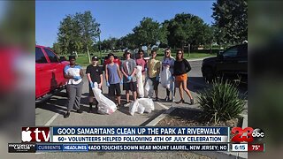 Good Samaritans help clean up Park at River Walk