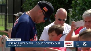 Houston Astros hold full squad workout