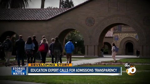 Education expert calls for admissions transparency