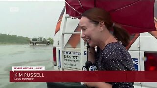 Kim Russell's Umbrella gives out