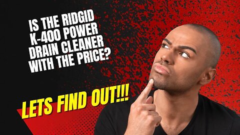 Ridgid K 400 Powered Drain Cleaner Unbox and assemble