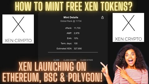 How To Mint Free XEN Tokens? XEN Launching On Ethereum, BSC & Polygon!