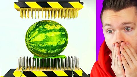 WATERMELON VS HYDRAULIC PRESS EXPERIMENT! You Won't Believe What Happened