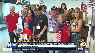 Dozens of veterans leaving on Honor Flight