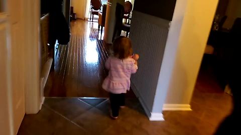 Toddler Has Precious Routine Every Time Dad Comes Home