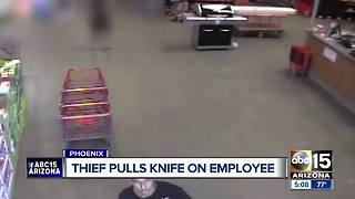 Thief pulls knife on employee at Phoenix Home Depot
