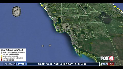 Red tide maps show few spots in Southwest Florida