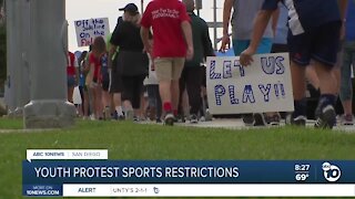 San Diego youth protest sports restrictions