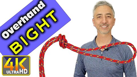 How to Tie the Overhand On a Bight Knot (4k UHD)