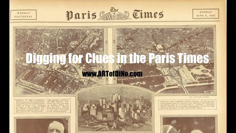 1920s Paris Times 'News'Papers - an Excellent source of Post-Reset Programming & Forgotten Wonders!