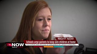 Schools urge parents to keep sick kids at home