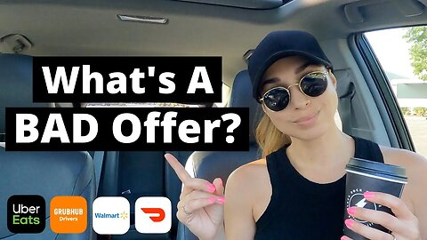 DoorDash, Uber Eats, GrubHub, Walmart Spark Driver Ride Along | What Is A Bad Offer?