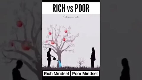 A rich mindset focuses on abundance and possibilities, while a poor mindset dwells on scarcity