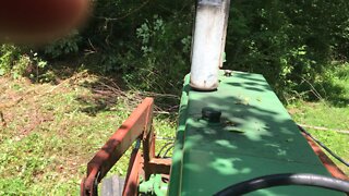 Clearing out Brush at the wood line