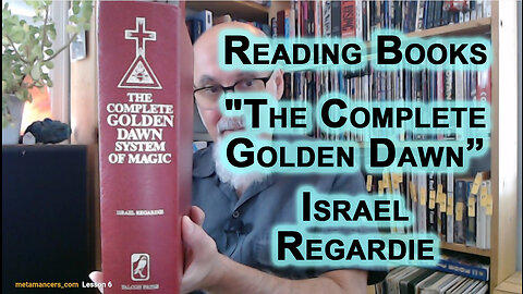 Reading Books, Excerpt From "The Complete Golden Dawn System of Magic" by Israel Regardie, 1984 ASMR