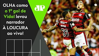 DE ARREPIAR! VIDAL marca o 1º GOL pelo Flamengo e LEVA NARRADOR À LOUCURA!