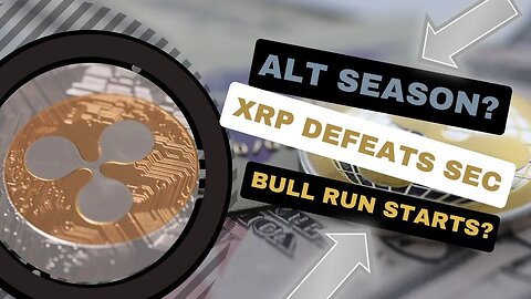 XRP Leads Alt Coin Break Out! Is ALT Season Here? Crypto Market Cap and Bitcoin Levels to Watch!